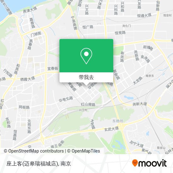 座上客(迈皋瑞福城店)地图