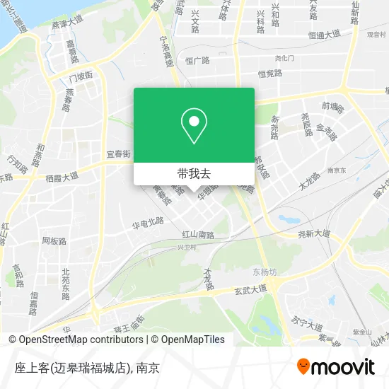 座上客(迈皋瑞福城店)地图