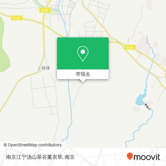 南京江宁汤山翠谷薰衣草地图