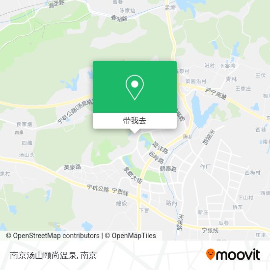 南京汤山颐尚温泉地图