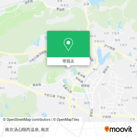 南京汤山颐尚温泉地图