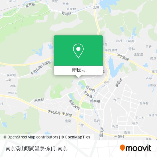 南京汤山颐尚温泉-东门地图