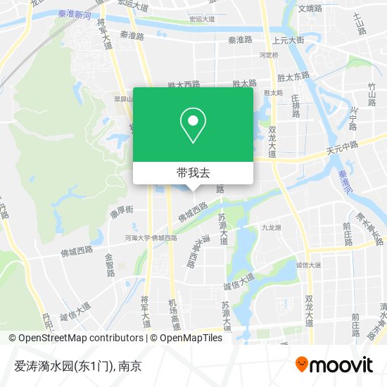 爱涛漪水园(东1门)地图