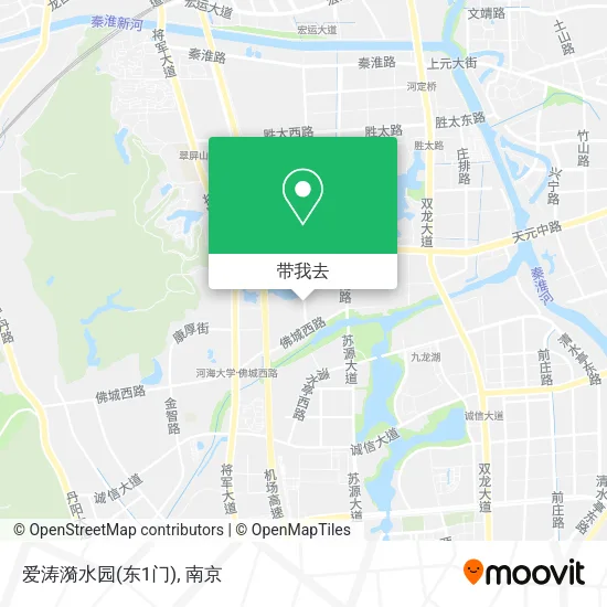 爱涛漪水园(东1门)地图
