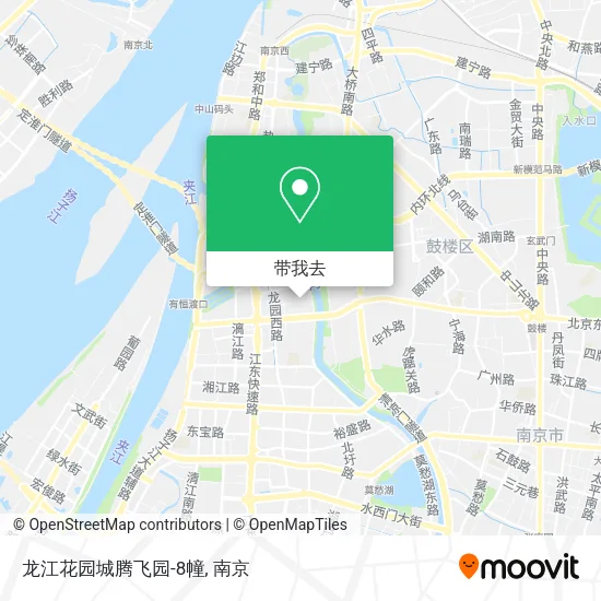 龙江花园城腾飞园-8幢地图