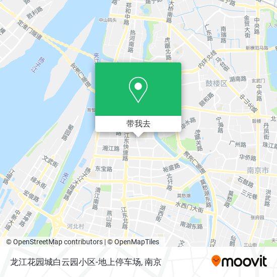 龙江花园城白云园小区-地上停车场地图