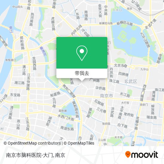 南京市脑科医院-大门地图