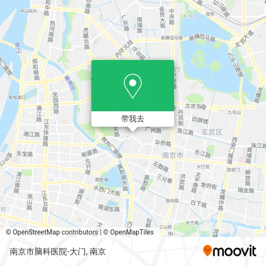 南京市脑科医院-大门地图