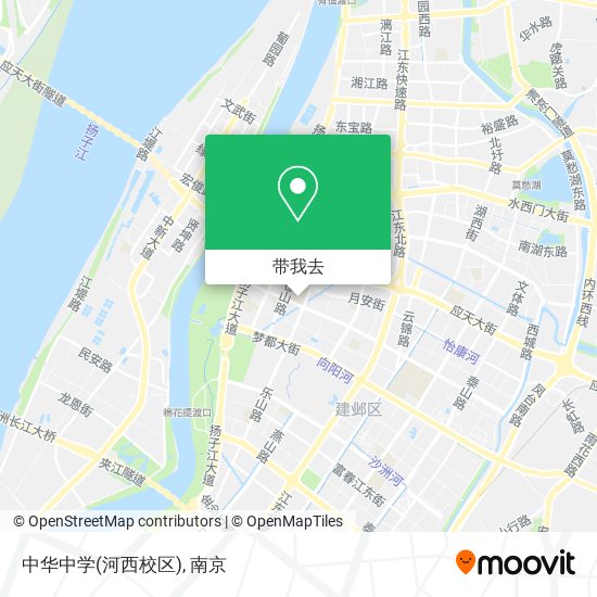 中华中学(河西校区)地图
