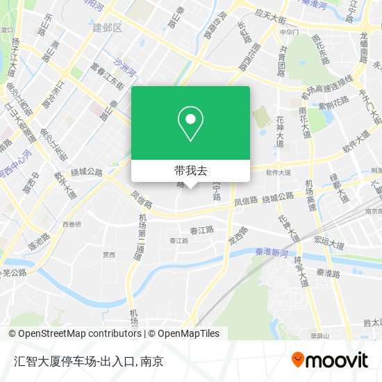 汇智大厦停车场-出入口地图