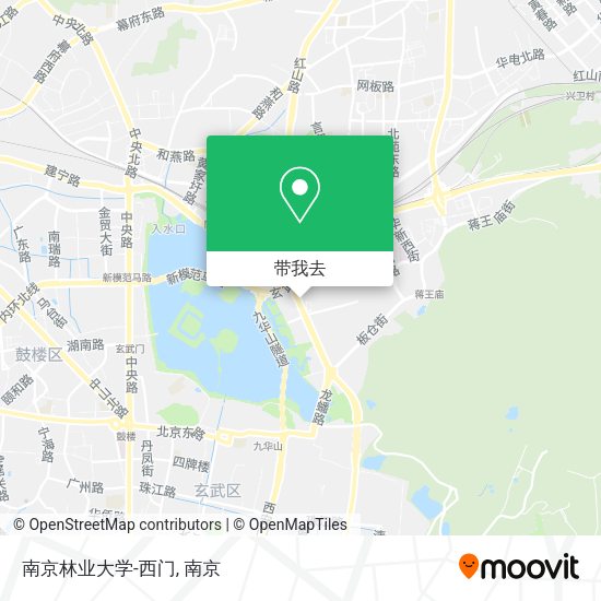 南京林业大学-西门地图