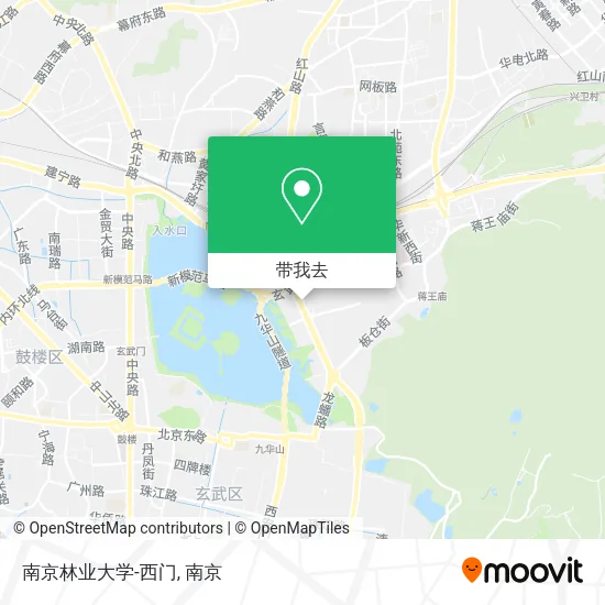 南京林业大学-西门地图