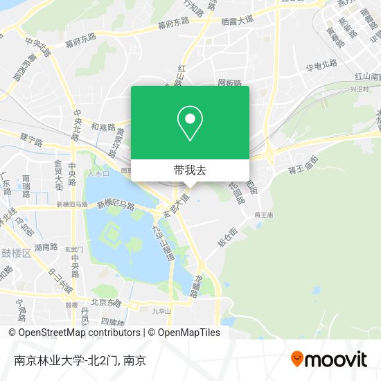 南京林业大学-北2门地图