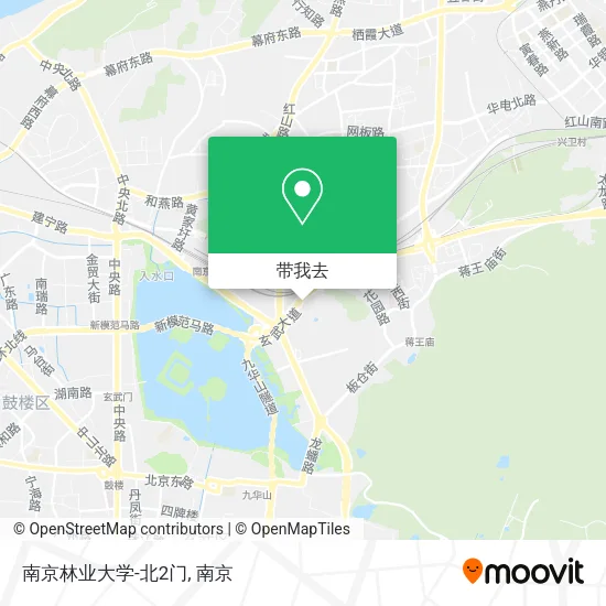 南京林业大学-北2门地图