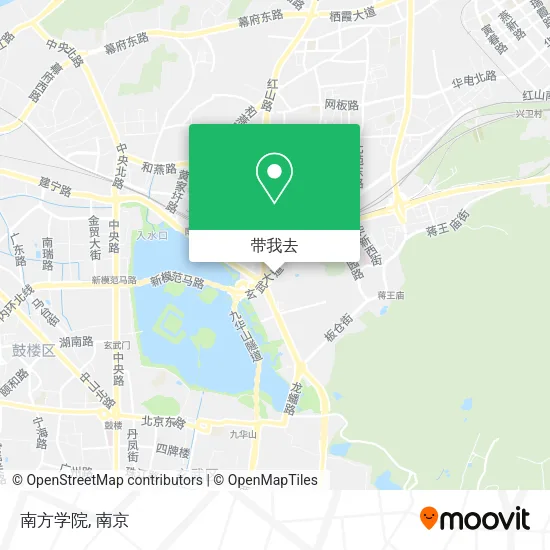 南方学院地图