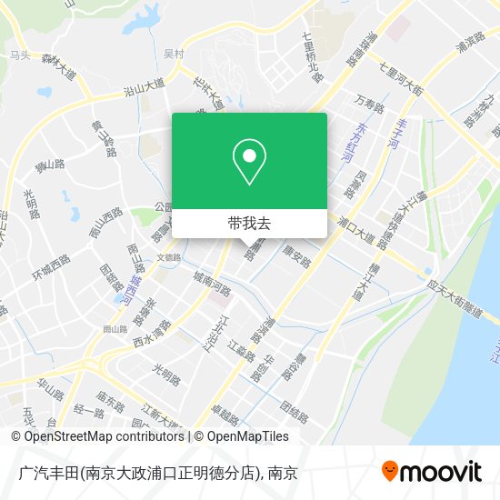 广汽丰田(南京大政浦口正明德分店)地图
