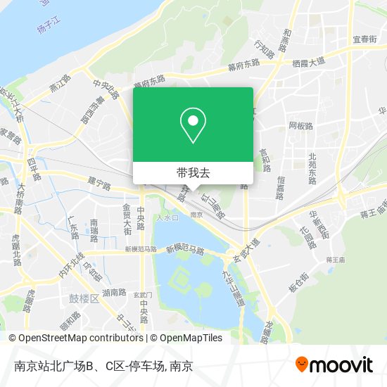 南京站北广场B、C区-停车场地图