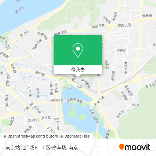 南京站北广场B、C区-停车场地图