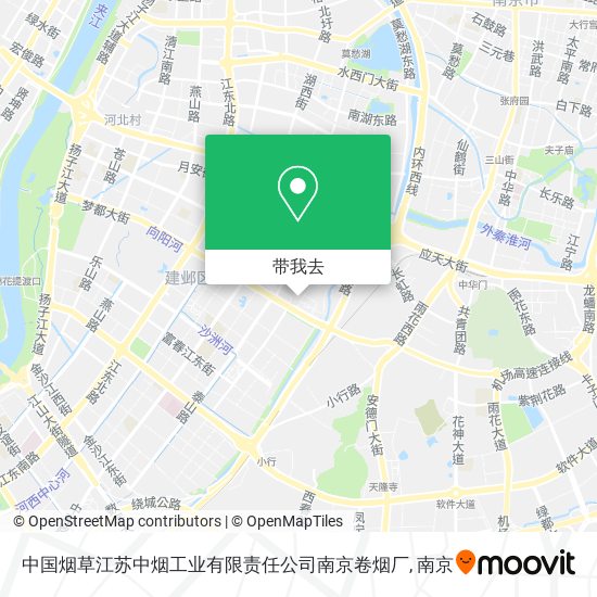 中国烟草江苏中烟工业有限责任公司南京卷烟厂地图