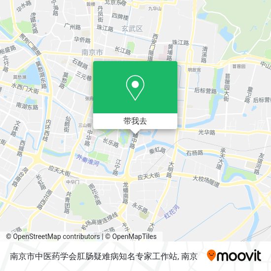 南京市中医药学会肛肠疑难病知名专家工作站地图