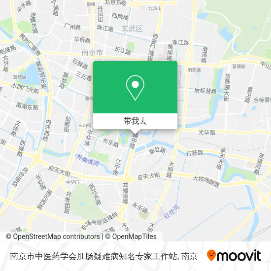 南京市中医药学会肛肠疑难病知名专家工作站地图