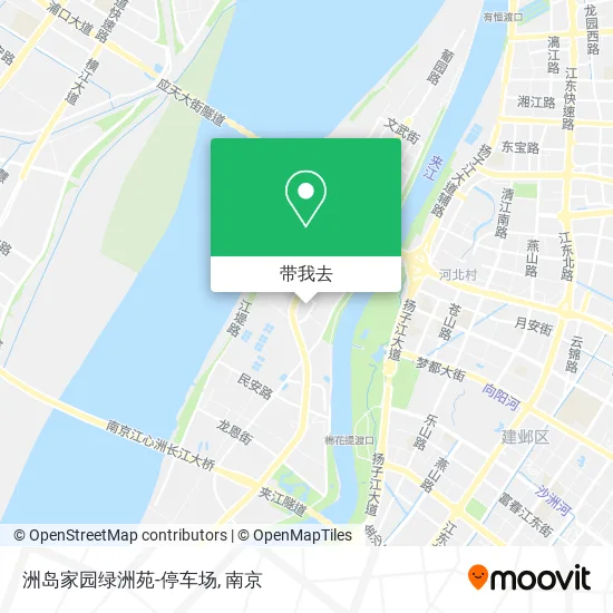 洲岛家园绿洲苑-停车场地图