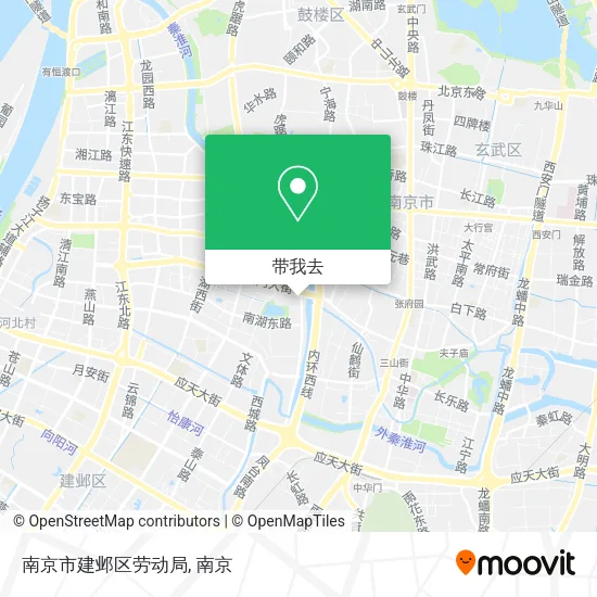 南京市建邺区劳动局地图