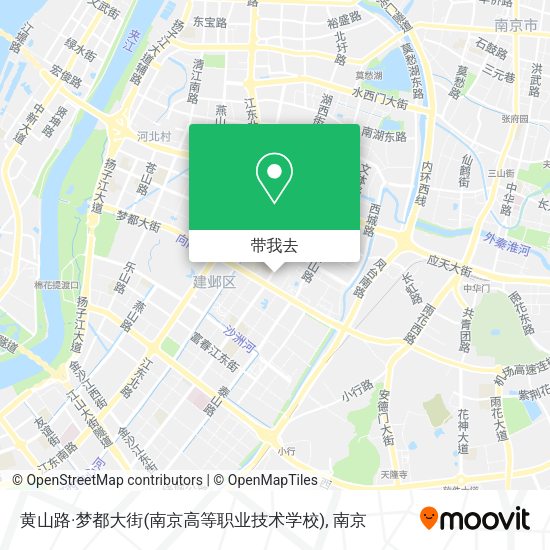黄山路·梦都大街(南京高等职业技术学校)地图