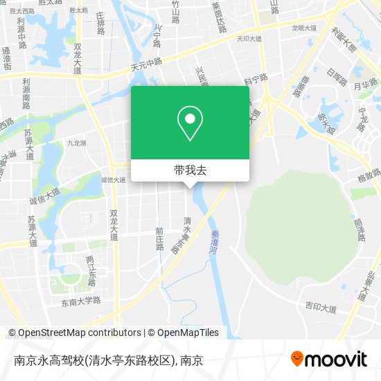 南京永高驾校(清水亭东路校区)地图
