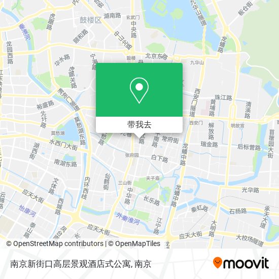 南京新街口高层景观酒店式公寓地图