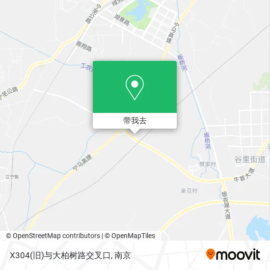X304(旧)与大柏树路交叉口地图