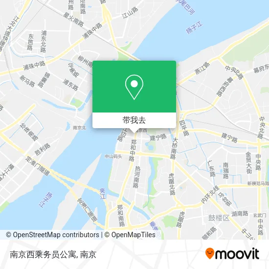 南京西乘务员公寓地图