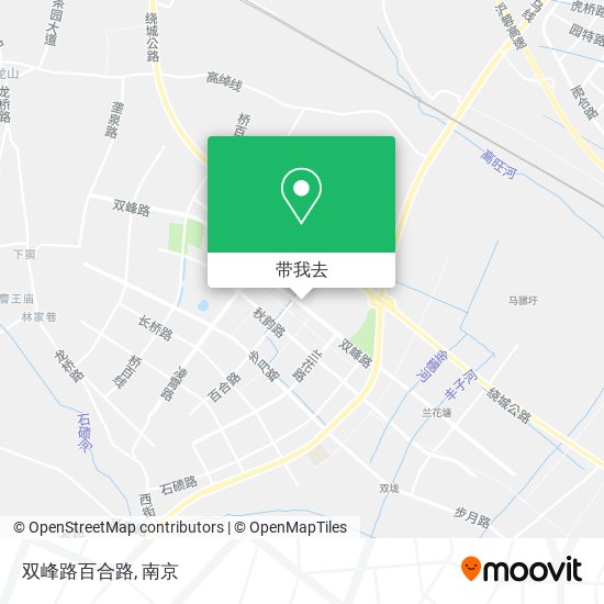 双峰路百合路地图
