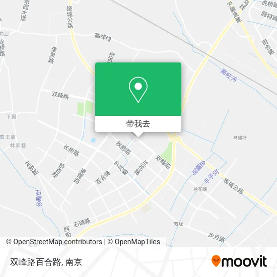 双峰路百合路地图