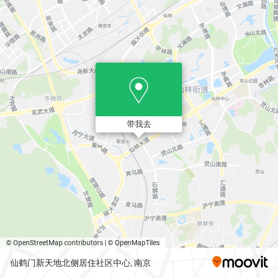 仙鹤门新天地北侧居住社区中心地图