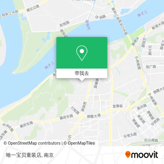 唯一宝贝童装店地图