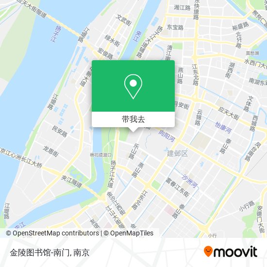 金陵图书馆-南门地图