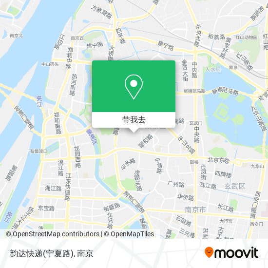 韵达快递(宁夏路)地图