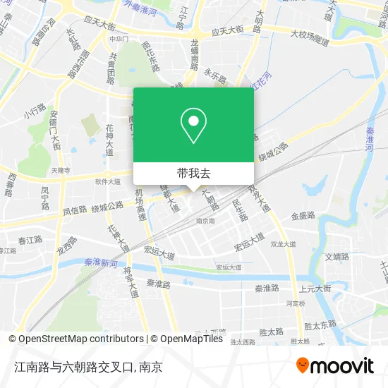 江南路与六朝路交叉口地图