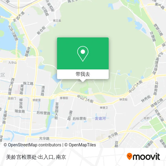 美龄宫检票处-出入口地图