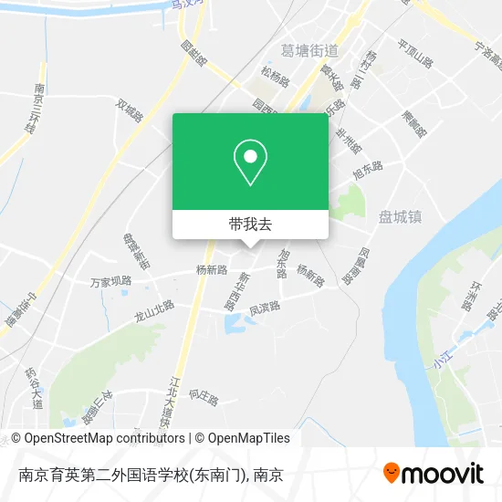 南京育英第二外国语学校(东南门)地图