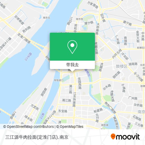 三江源牛肉拉面(定淮门店)地图