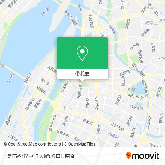 清江路/汉中门大街(路口)地图