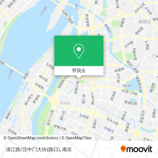 清江路/汉中门大街(路口)地图