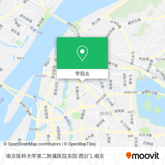南京医科大学第二附属医院东院-西2门地图