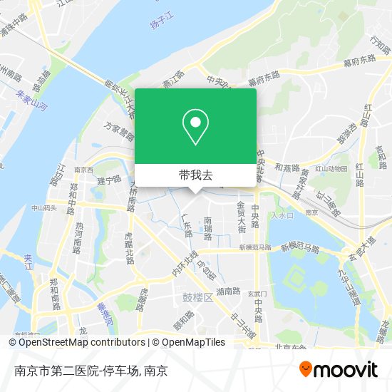 南京市第二医院-停车场地图