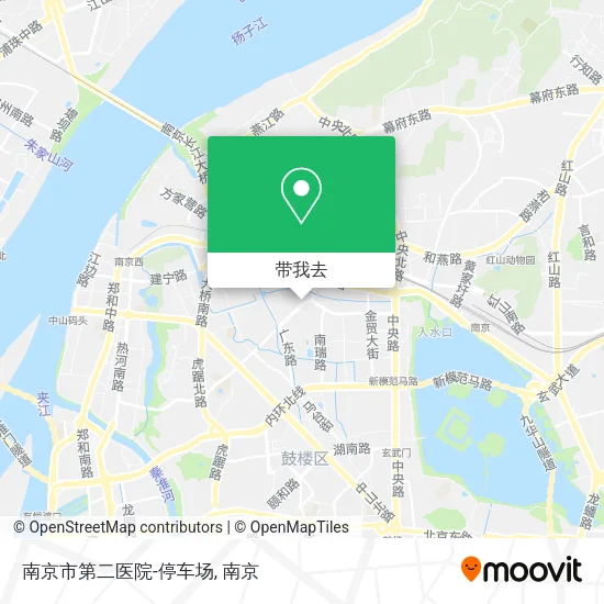 南京市第二医院-停车场地图