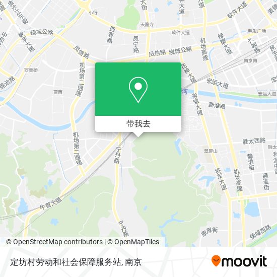 定坊村劳动和社会保障服务站地图