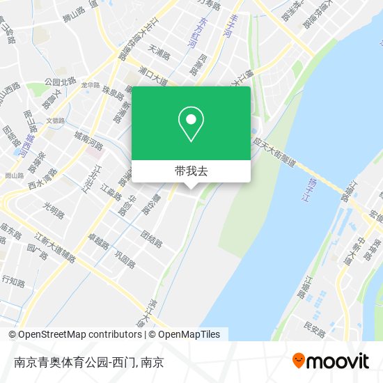 南京青奥体育公园-西门地图