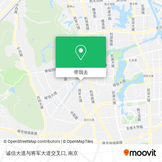 诚信大道与将军大道交叉口地图
